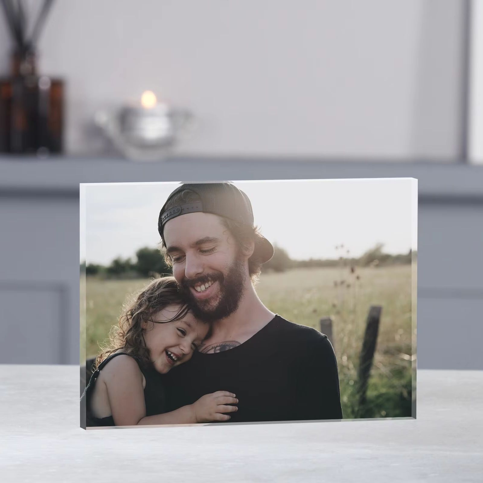 Photo Acrylic Block - Gepersonaliseerde foto-acrylblokplakette, aangepaste fotoprint, elke gewenste