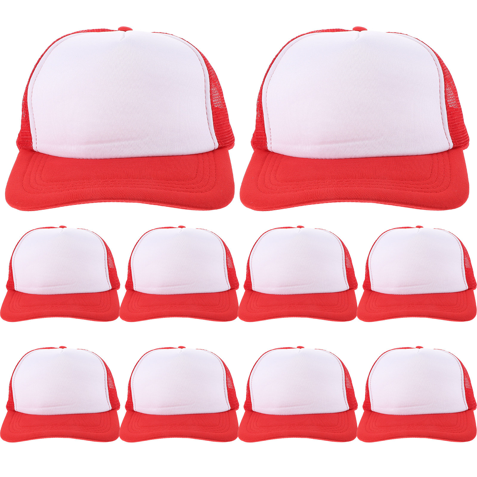 Hat Sublimation Blank - 10 stuks blanco baseballpetten met mesh,