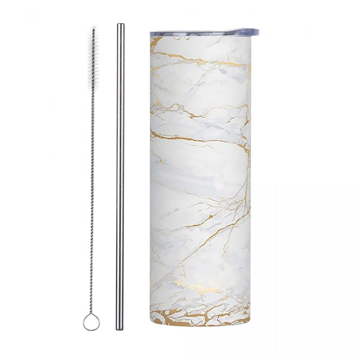 Wit en goud marmeren roestvrij - Tumbler 20Oz White recensie en prijs