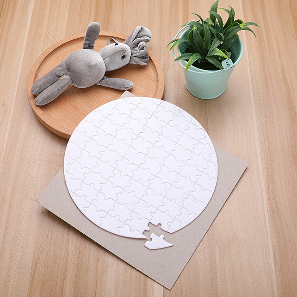 4 stuks blanco puzzelstukken v - Puzzle Blank White recensie en prijs