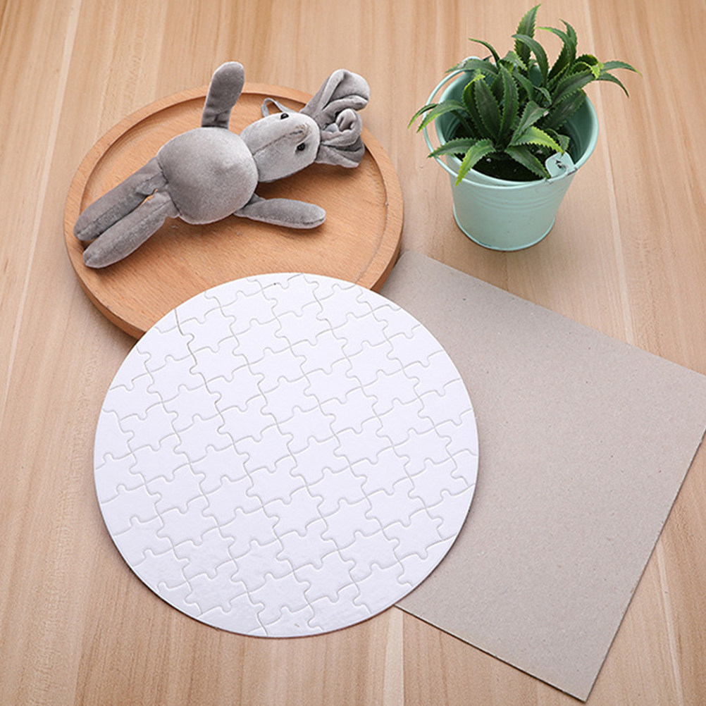 4 stuks blanco puzzelstukken v - Puzzle Blank White recensie en prijs