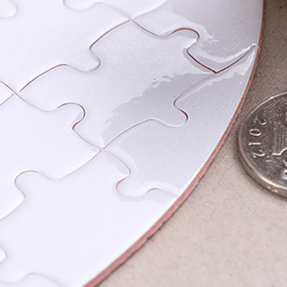 4 stuks blanco puzzelstukken v - Puzzle Blank White recensie en prijs