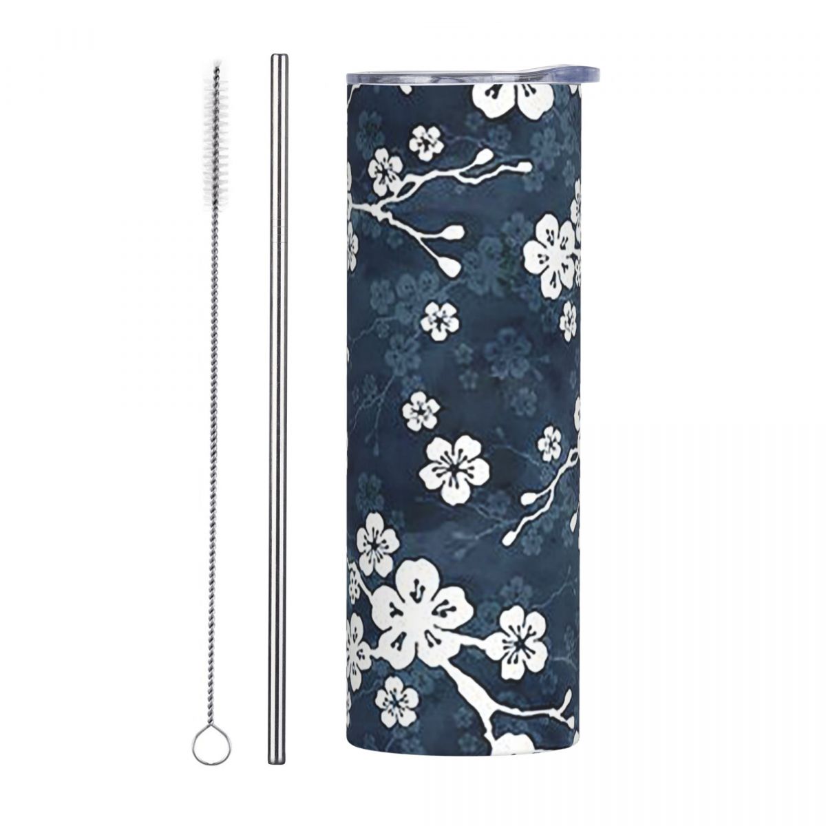 Marineblauw en wit kersenbloes - Tumbler 20Oz White recensie en prijs
